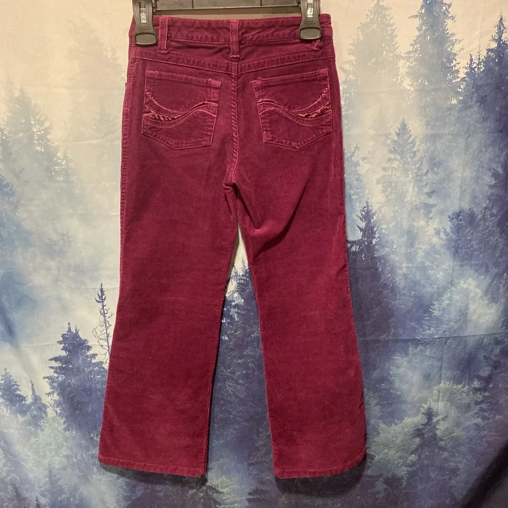 So Pants Youth Girls Size 10 Bootcut Flare Corduroy Stretch Burgundy